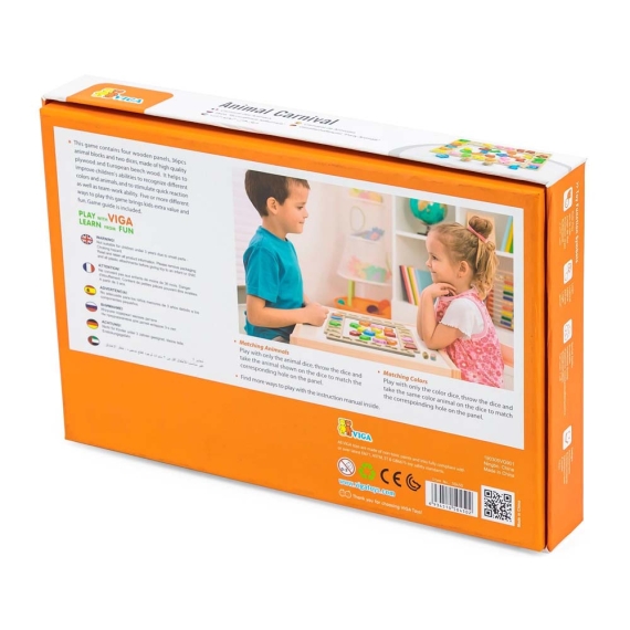 Настільна гра Viga Toys Карнавал тваринок