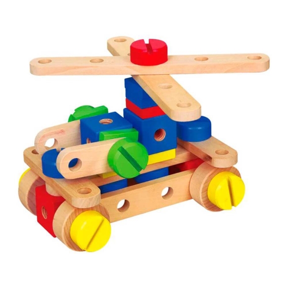 Дерев'яний конструктор Viga Toys, 53 деталі