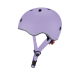 Шлем защитный детский GLOBBER GO UP LIGHTS с фонариком, 45-51 см (лавандовый)