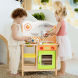 Дитяча кухня Viga Toys з дерева з посудом
