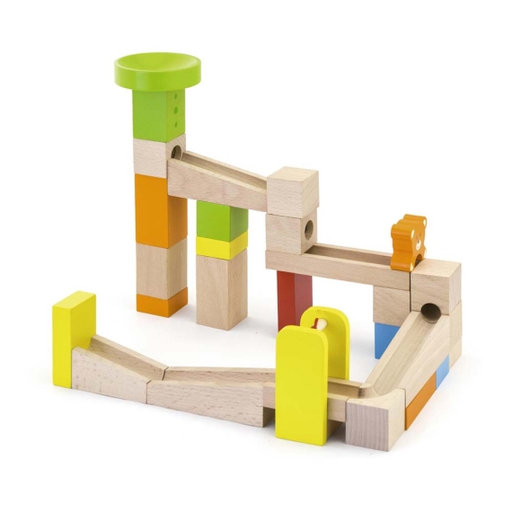 Конструктор Viga Toys Гірки для кульок, 49 елементів