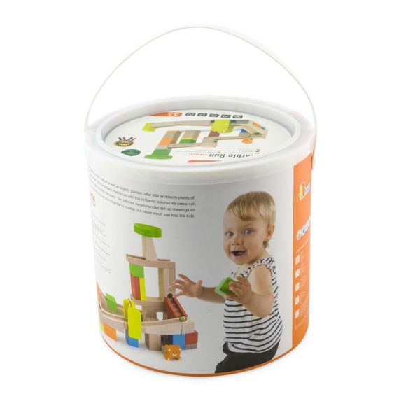Конструктор Viga Toys Гірки для кульок, 49 елементів
