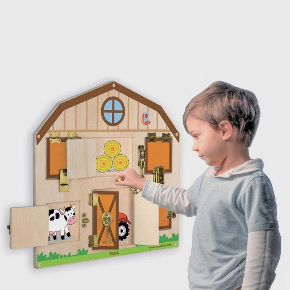 Бізіборд Viga Toys Будиночок на фермі