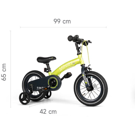 Велосипед-біговел Qplay Miniby 3 в 1/14 (Blue)