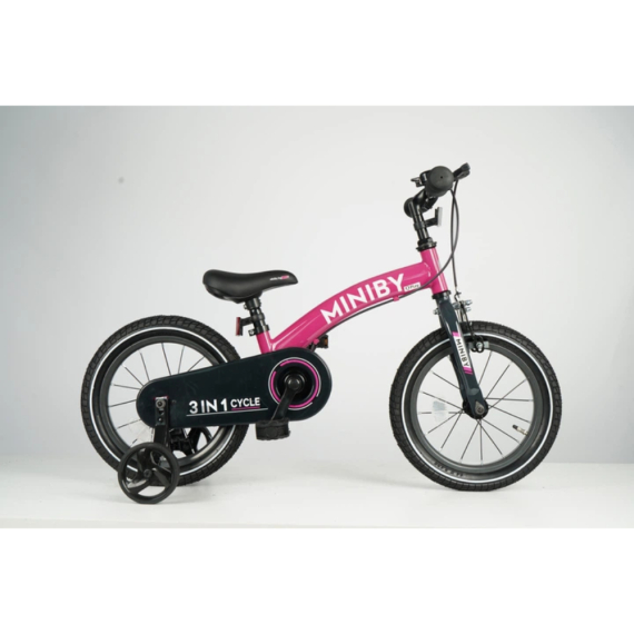 Велосипед-біговел Qplay Miniby 3 в 1/14 (Pink)