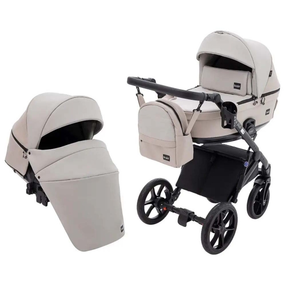 Универсальная коляска 2 в 1 Bair Kiwi Plus ECO (бежевий / капучино)
