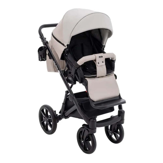 Универсальная коляска 2 в 1 Bair Kiwi Plus ECO (бежевий / капучино)