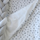 Сменная постель Baby Veres Фланель, 3 единиц (серые звездочки на белом)