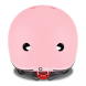Шлем защитный детский GLOBBER GO UP LIGHTS с фонариком, 45-51 см (пастельно-розовый)