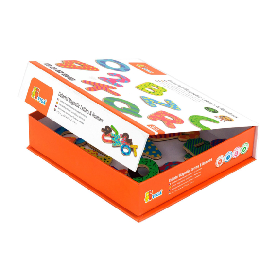 Набір магнітних букв та цифр Viga Toys, 77 шт
