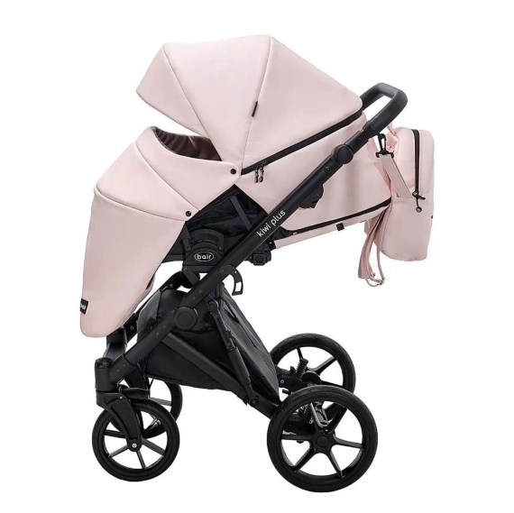 Универсальная коляска 2 в 1 Bair Kiwi Plus ECO (рожева пудра)