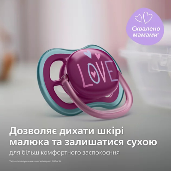 Пустушка Philips Avent Ultra Air, 2 шт. (дизайн)