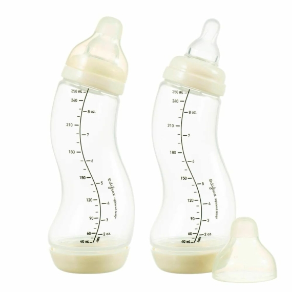 Стартовий набір Difrax для новонароджених (4 антиколікові пляшечки, 2 пустушки)