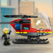 Конструктор LEGO City Пожежний рятувальний гелікоптер, 85 деталей