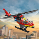 Конструктор LEGO City Пожежний рятувальний гелікоптер, 85 деталей