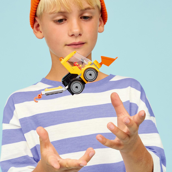 Конструктор LEGO City Автівки Будівельний навантажувач, 61 Деталь