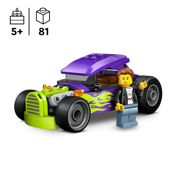 Конструктор LEGO City Хотрод, 81 Деталь