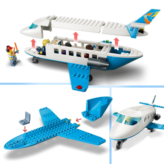 Конструктор LEGO City Пасажирський літак Конструктор іграшкового літака, 118 деталей