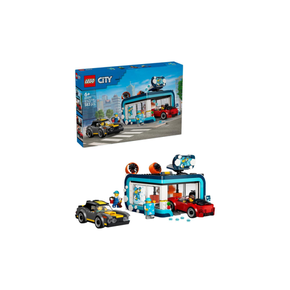 Конструктор LEGO City Тунельна автомийка Набір для складання, 583 деталі