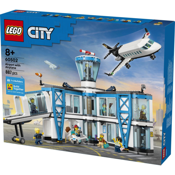 Конструктор LEGO City Аеропорт із літаком, 887 Деталей