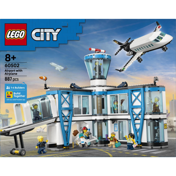 Конструктор LEGO City Аеропорт із літаком, 887 Деталей