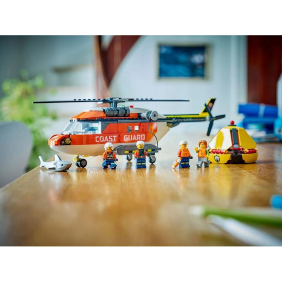 Конструктор LEGO City Гелікоптер берегової охорони, 551 Деталь