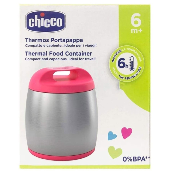Термос-контейнер для детского питания Chicco (розовый)