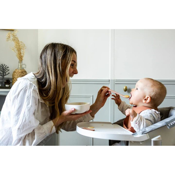 Набір ложок Beaba силіконових 4+, 2 шт (рожевий/кремовий)