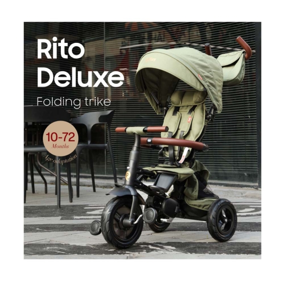 Велосипед складаний трьохколісний QPlay Rito Deluxe (Green)