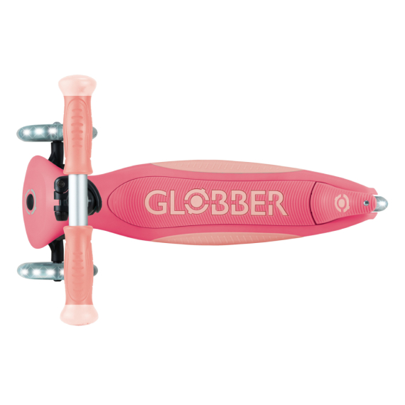 Самокат GLOBBER серії ELITE світиться в темряві, колеса з підсвіткою, до 50 кг, 3+ (рожевий)