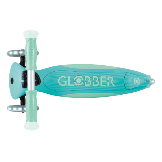 Самокат GLOBBER серії ELITE світиться в темряві, колеса з підсвіткою, до 50 кг, 3+ (м`ятний)