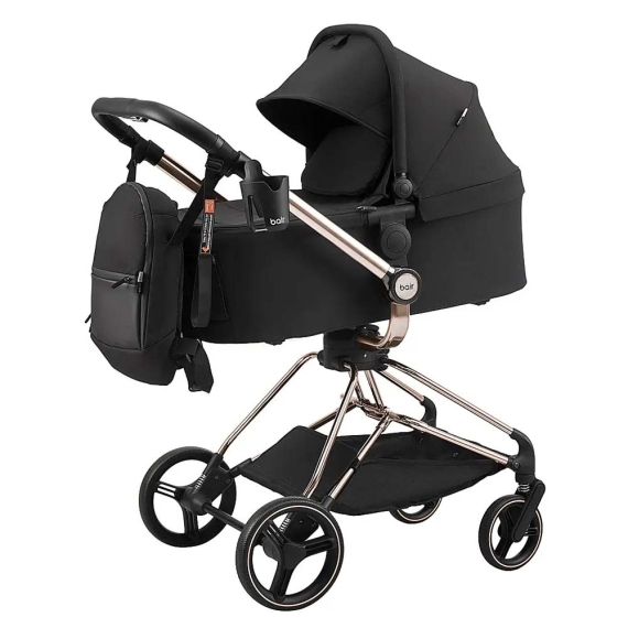 Універсальна коляска 2 в 1 Bair Moon (Gold Edition / чорний)