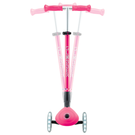 Самокат GLOBBER серії ELITE LIGHTS колеса з підсвіткою, 50 кг, 3+ (фуксія)