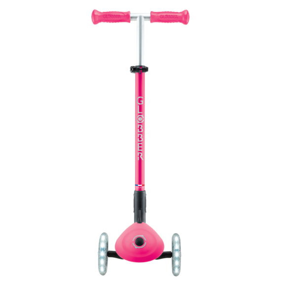 Самокат GLOBBER серії ELITE LIGHTS колеса з підсвіткою, 50 кг, 3+ (фуксія)