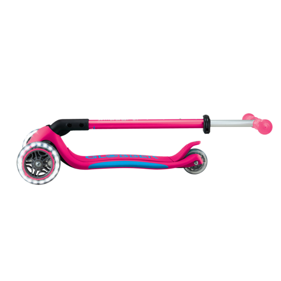 Самокат GLOBBER серії ELITE LIGHTS колеса з підсвіткою, 50 кг, 3+ (фуксія)