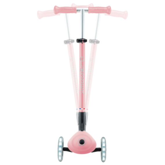 Самокат GLOBBER серії ELITE LIGHTS колеса з підсвіткою, 50 кг, 3+ (пастельно-рожевий)