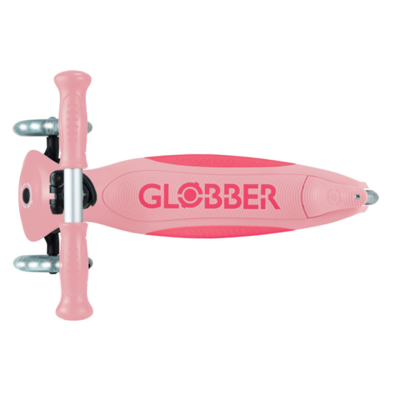Самокат GLOBBER серії ELITE LIGHTS колеса з підсвіткою, 50 кг, 3+ (пастельно-рожевий)
