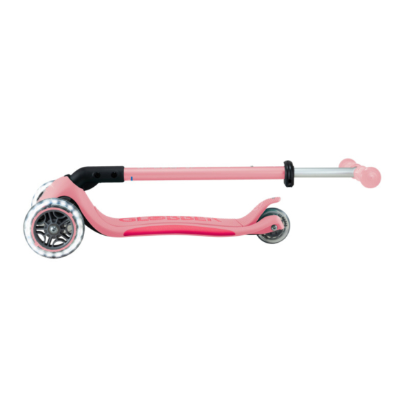 Самокат GLOBBER серії ELITE LIGHTS колеса з підсвіткою, 50 кг, 3+ (пастельно-рожевий)