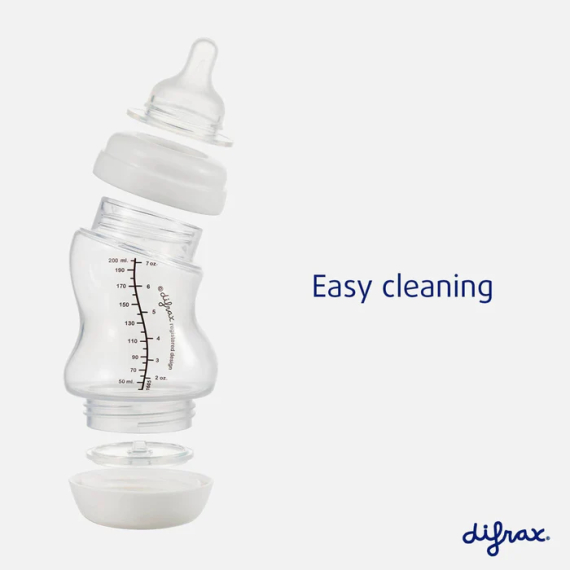 Антиколиковая бутылочка Difrax S-bottle Wide с силиконовой соской, 310 мл (Clay)