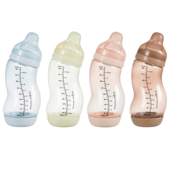 Антиколікова пляшечка Difrax S-bottle Wide із силіконовою соскою, 310 мл (колір в асортименті)