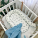 Кокон Маленькая Соня Baby Design Premium (серо-голубой)