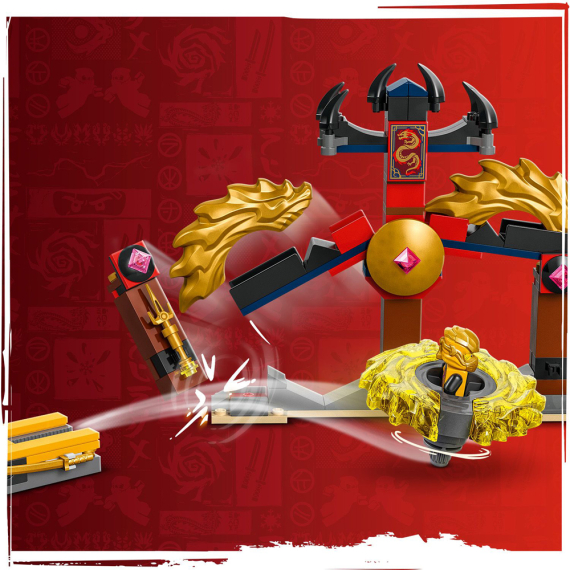 Конструктор LEGO NINJAGO Бойовий набір дракона Спін-джитсу, 186 деталей