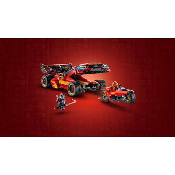 Конструктор LEGO NINJAGO Переслідувач ніндзя X-1, 15-та річниця, 691 деталь