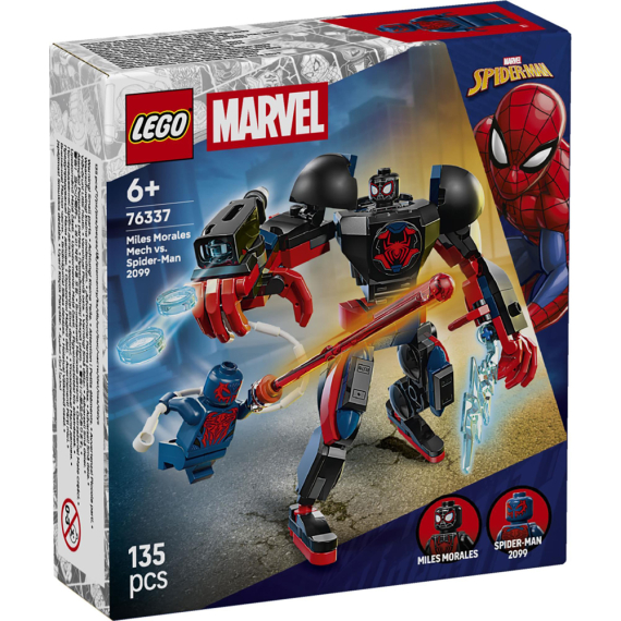 Конструктор LEGO Super Heroes Marvel Робот Майлза Моралеза vs Людина-павук 2099, 135 Деталей