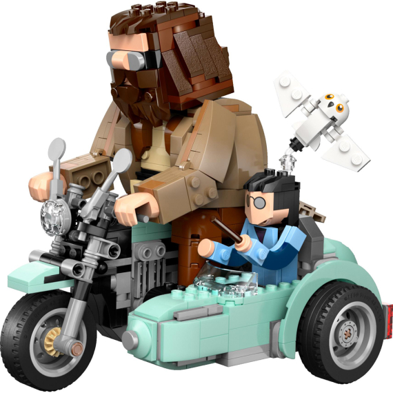 Конструктор LEGO Harry Potter Поїздка Геґріда й Гаррі на мотоциклі, 617 деталей