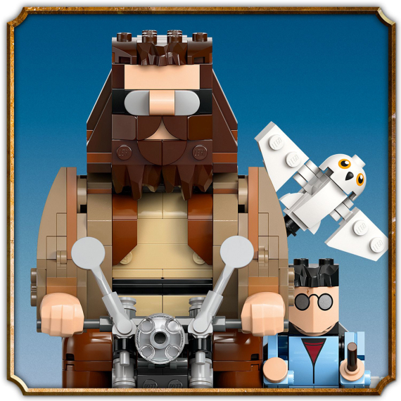 Конструктор LEGO Harry Potter Поїздка Геґріда й Гаррі на мотоциклі, 617 деталей