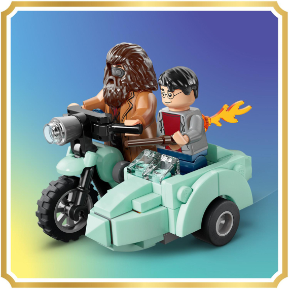 Конструктор LEGO Harry Potter TM Геґрід і Гаррі: Втеча з Тисової вулиці, 124 Деталі