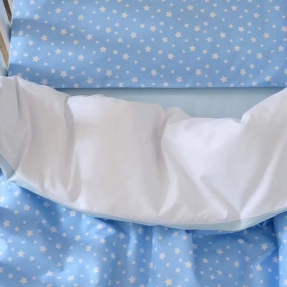 Сменная постель Baby Veres 90х110/40х60 см, 3 единицы (Stars blue)