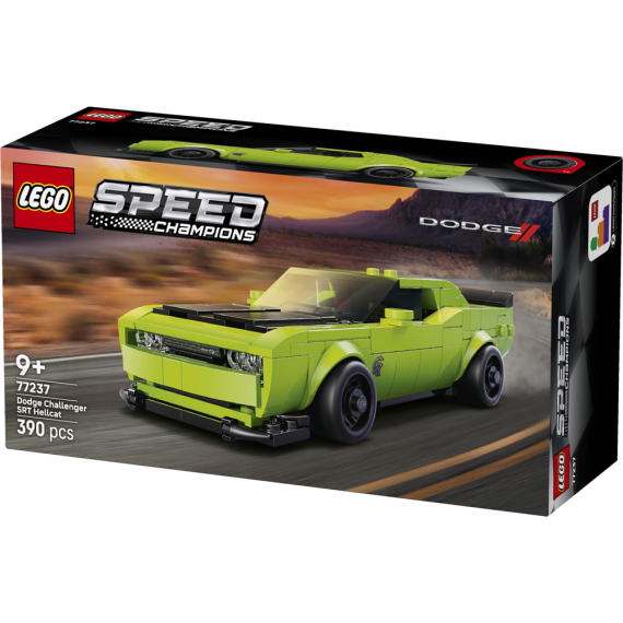 Конструктор LEGO Speed Champions Спортивний автомобіль Dodge Challenger SRT Hellcat, 390 деталей