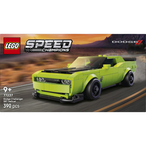 Конструктор LEGO Speed Champions Спортивний автомобіль Dodge Challenger SRT Hellcat, 390 деталей